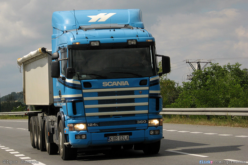 Scania R124L 360 CR19 #KBR 02LA